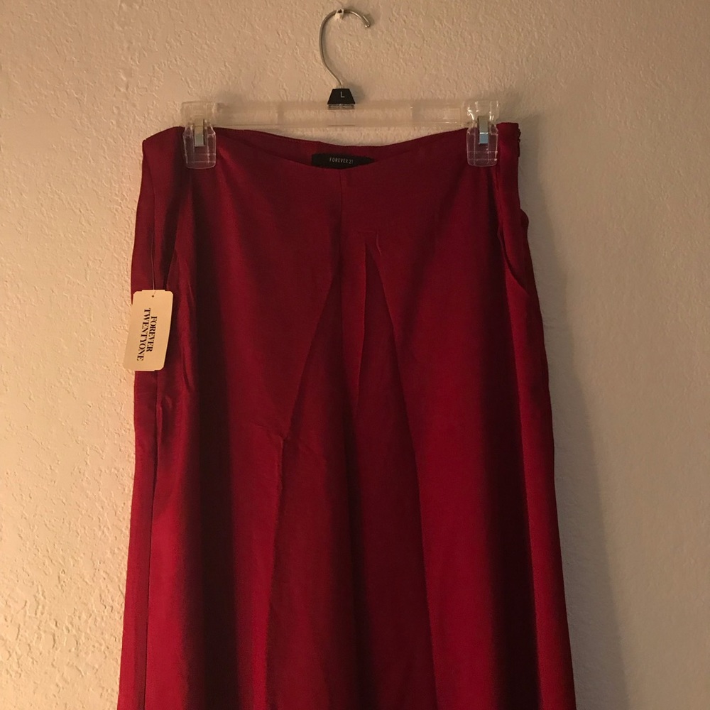 Forever 21 silk flare pants